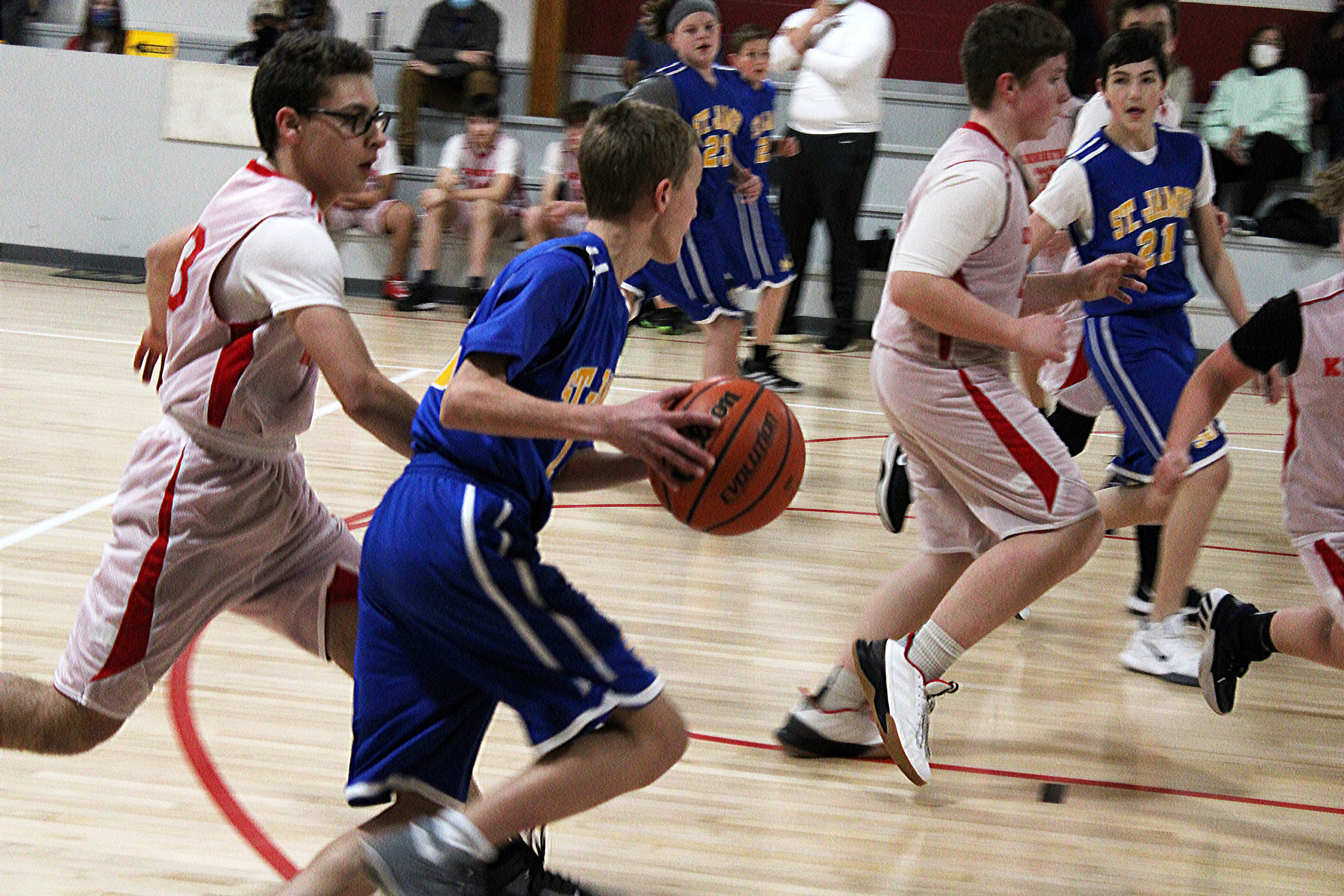 St. James Lutheran School basketball athlete
