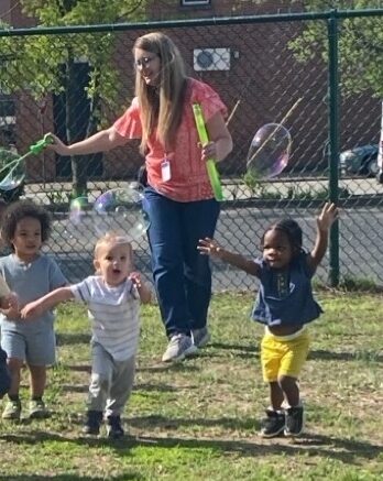 Gross motor play at St. James Preparatory Academy