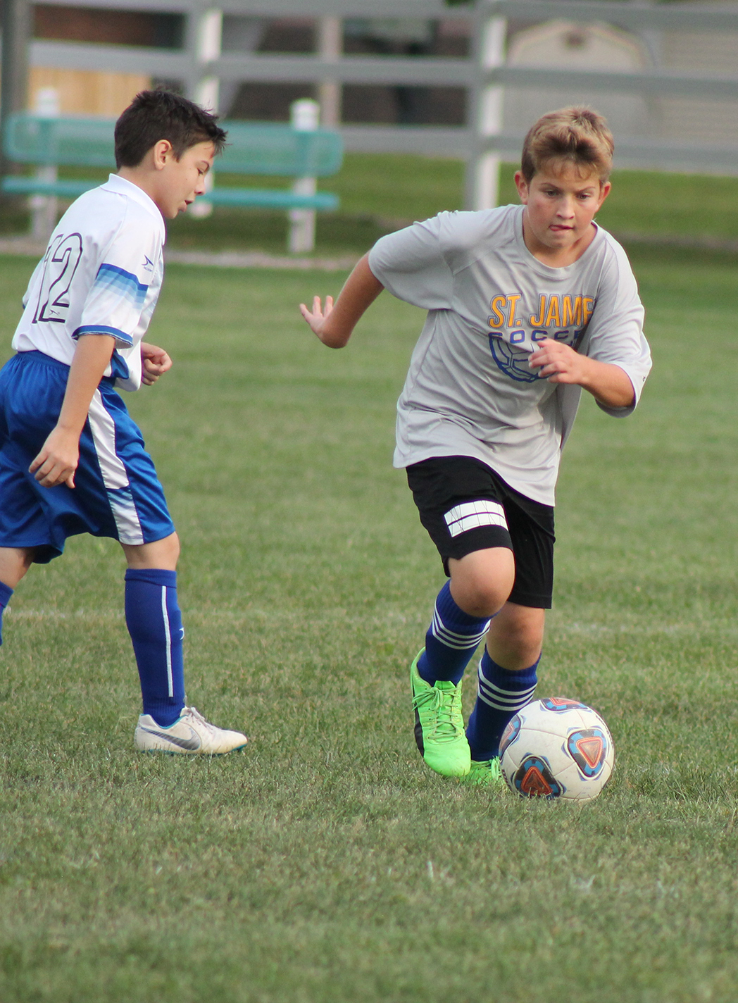 St. James Lutheran School soccer athlete